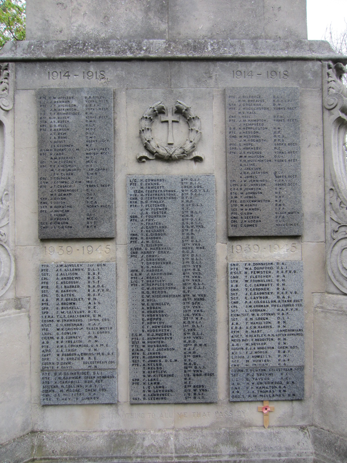 THORNABY ON TEES War Memorials Online